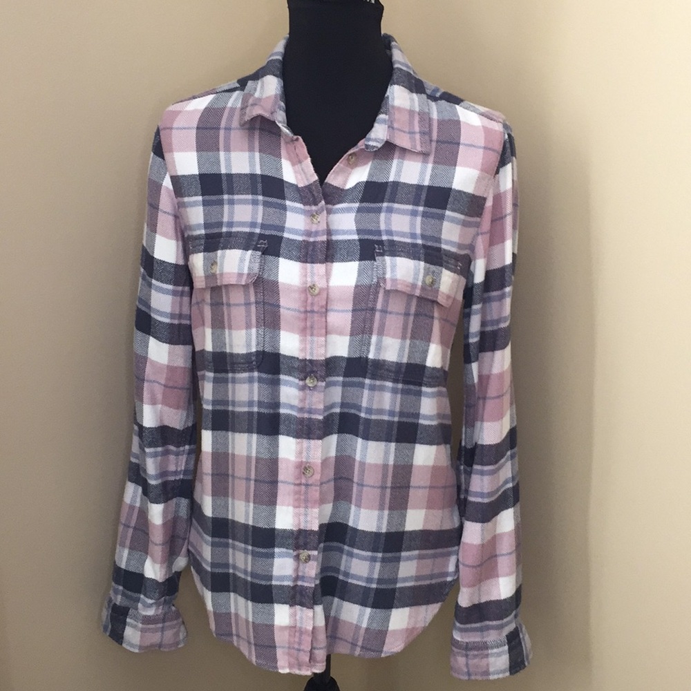 AEO Flannel-like Top